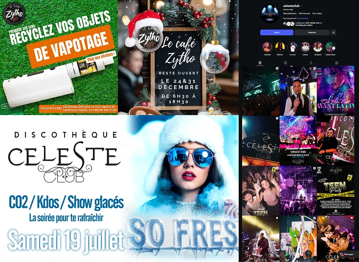 Collage réseaux sociaux