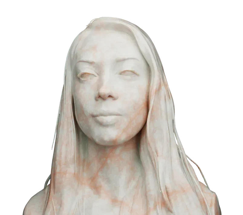 Visage Fanny marbre
