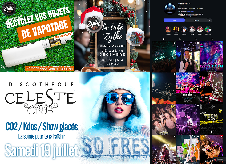 Collage réseaux sociaux