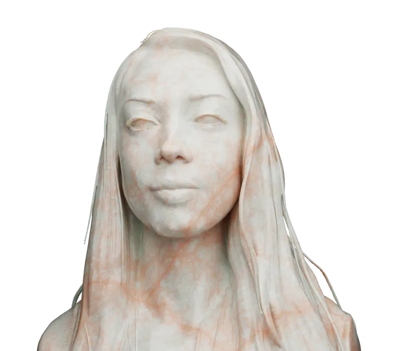 Visage Elias marbre